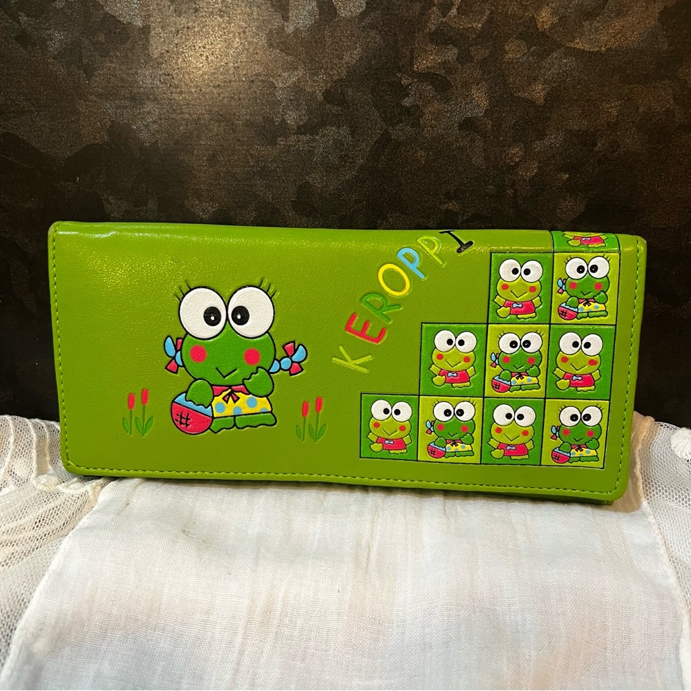 Vintage Keroppi Frog Sanrio Character Girl Pigtails B… Gem
